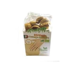 Biscoitos de Linhaça e Curcuma Bio 220g